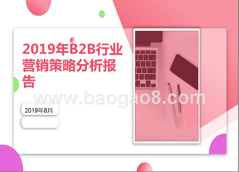 2019年B2B行业营销策略分析报告.pptx_第1页