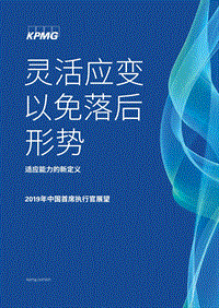 2019年中国首席执行官展望：灵活应变以免落后形式：适应能力的新定义.pdf