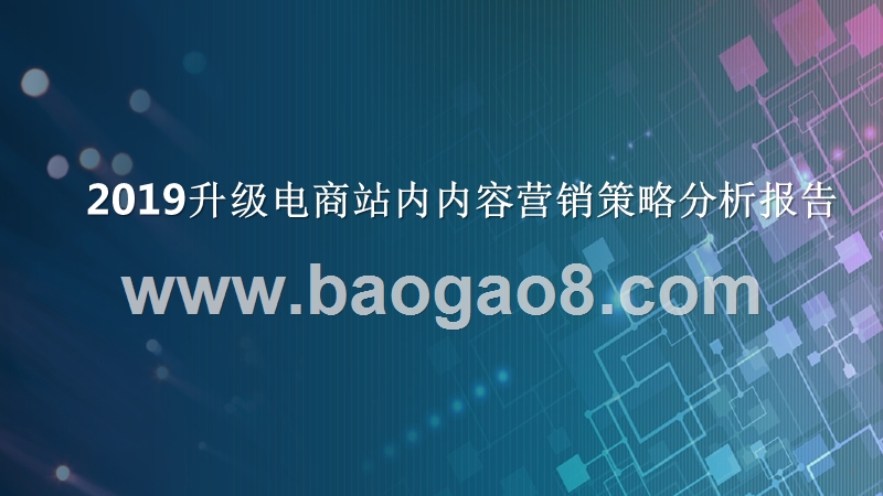 2019升级电商站内内容营销策略分析报告.pptx_第1页