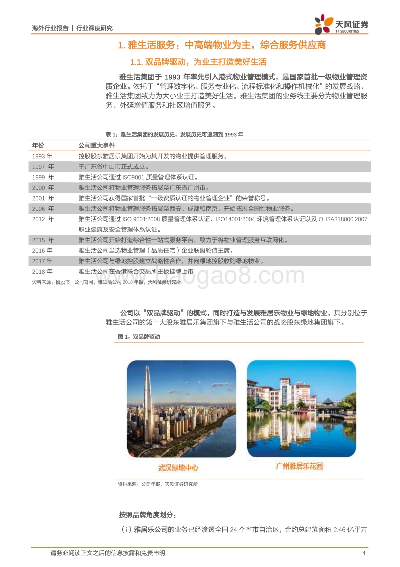 物业行业深度研究：雅生活服务：双品牌护航成长，多元化助力升级.pdf_第4页