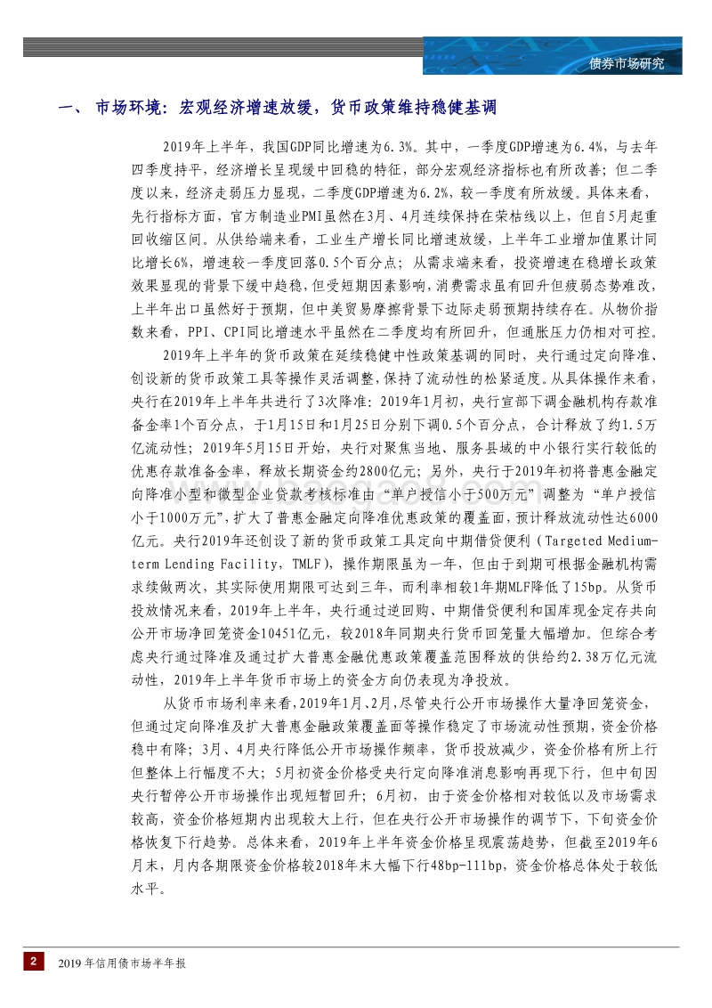 2019年上半年信用债市场回顾与下半年展望.pdf_第2页