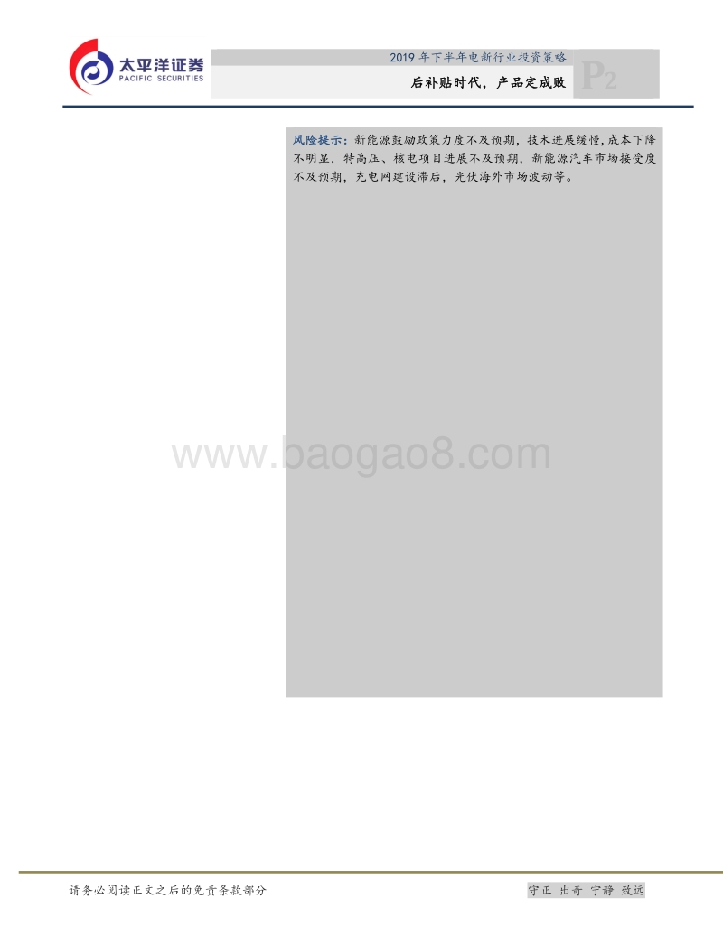 2019年下半年电新行业投资策略：后补贴时代，产品定成败.pdf_第2页