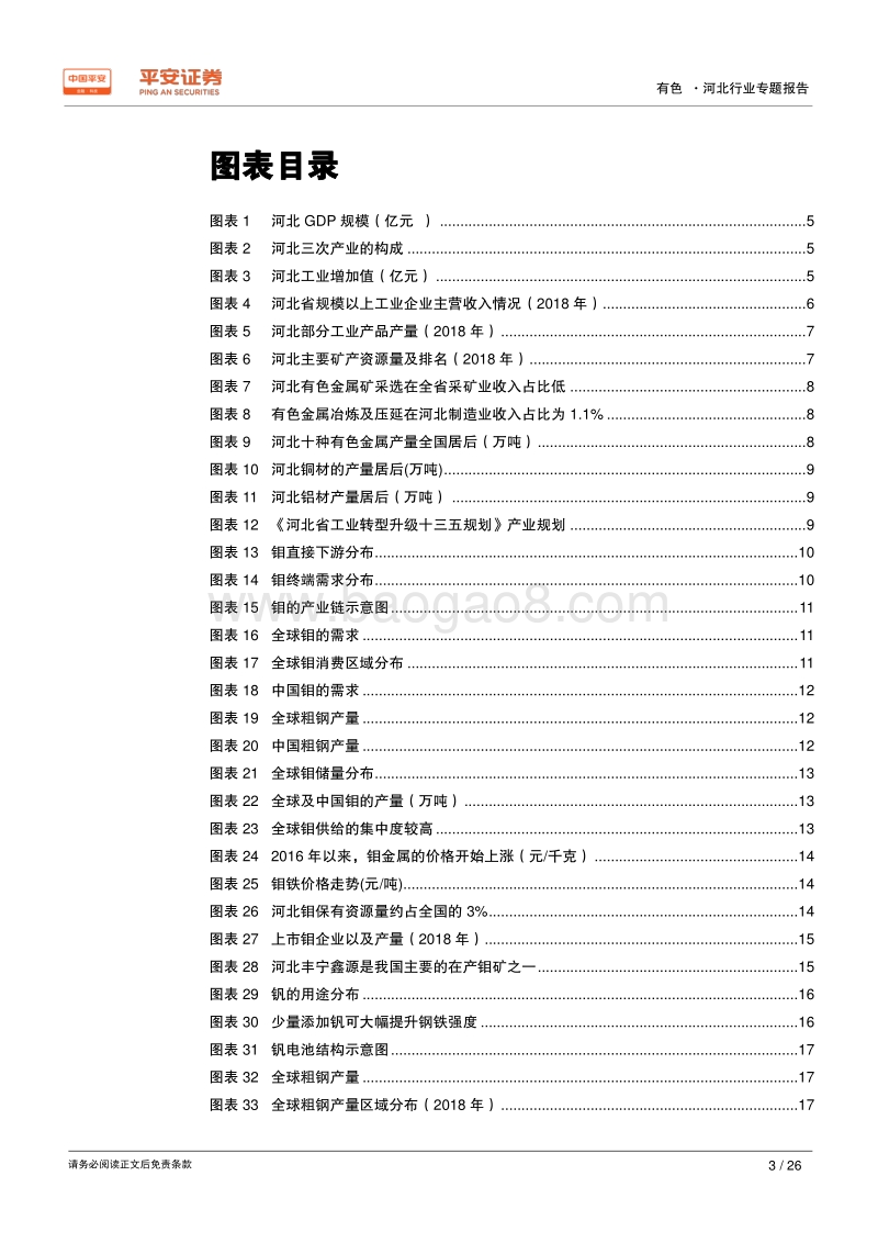有色行业区域专题报告：河北篇：依托钢铁，钼钒产业相对突出.pdf_第3页