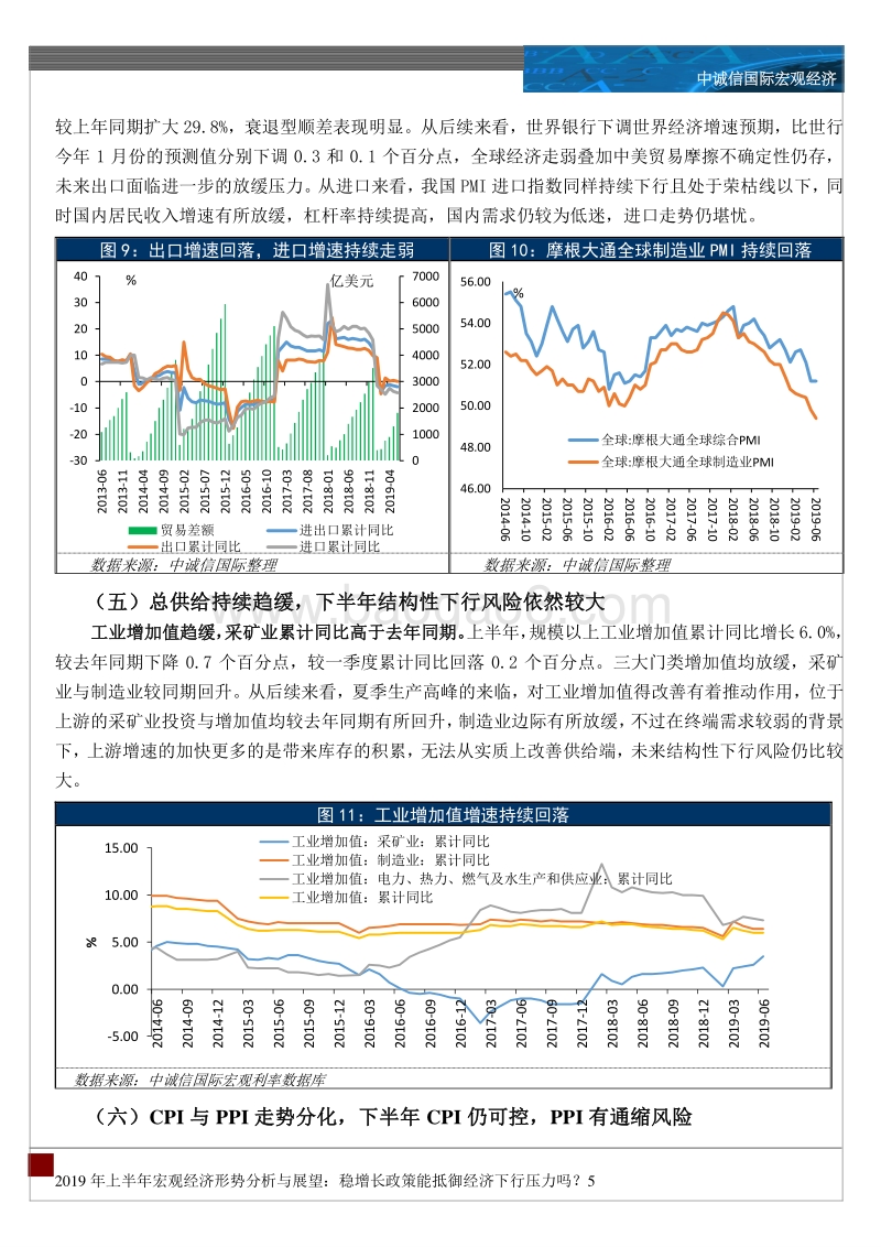 2019年上半年宏观经济形势分析与展望.pdf_第5页