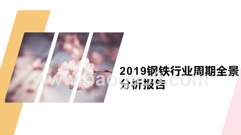 2019钢铁行业周期全景分析报告.pptx_第1页