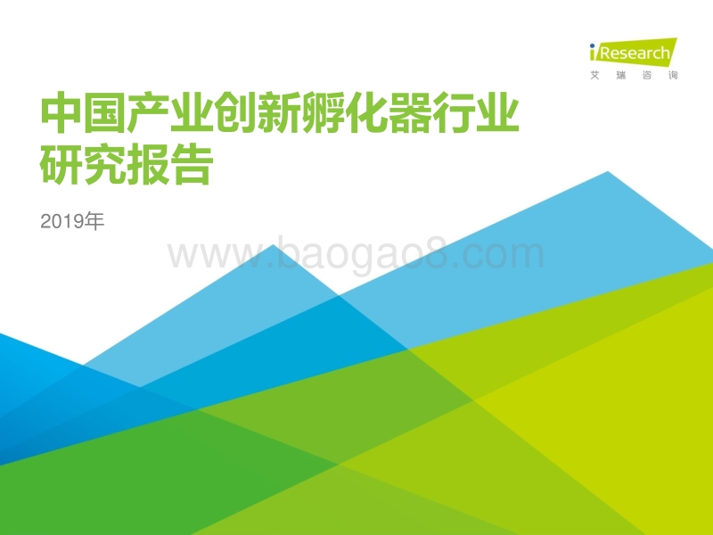 2019年中国产业创新孵化器行业报告.pdf_第1页