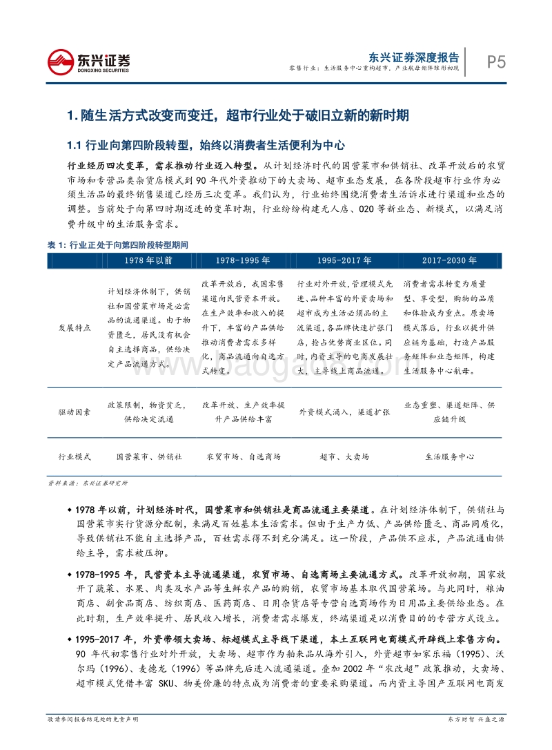 超市行业：生活服务中心重构超市，产业航母矩阵雏形初现.pdf_第5页