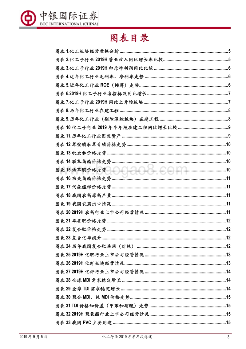 化工行业2019年半年报综述：行业景气继续回落.pdf_第3页