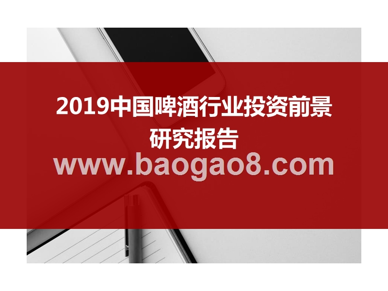 2019中国啤酒行业投资前景研究报告.pptx_第1页