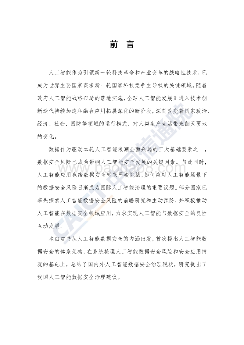 2019年人工智能数据安全白皮书.pdf_第4页