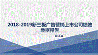 2018-2019新三板广告营销上市公司绩效数据报告.pptx