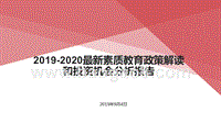 2019-2020最新素质教育政策解读和投资机会分析报告.pptx