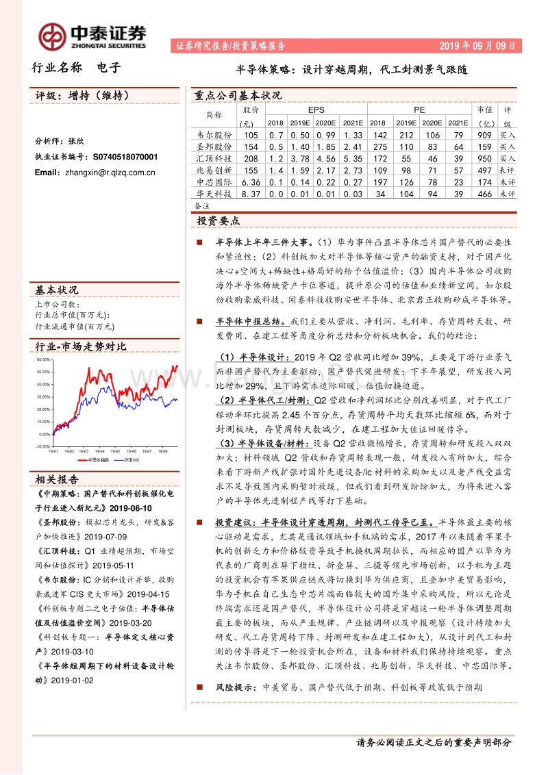 半导体策略：设计穿越周期，代工封测景气跟随.pdf_第1页
