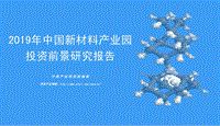 2019年中国新材料产业园投资前景研究报告.pdf