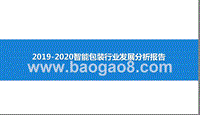 2019-2020智能包装行业发展分析报告.pptx