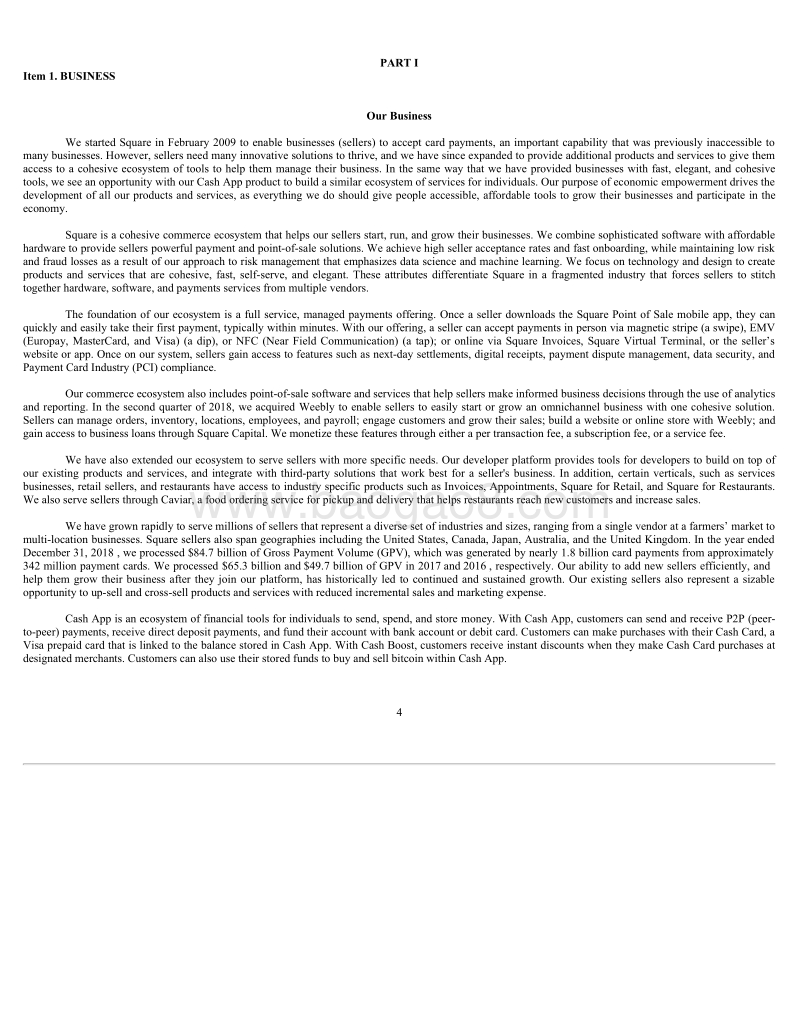 2018年第四季度移动支付公司Square财报.pdf_第4页