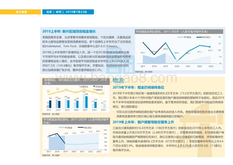 2019下半年北京写字楼市场展望.pdf_第3页