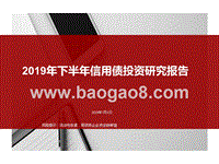 2019年下半年信用债投资研究报告.pptx