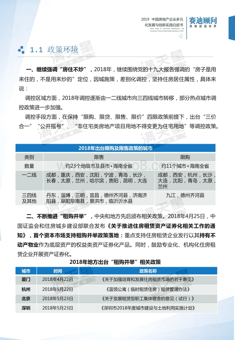 2019中国房地产企业多元化发展与创新实践白皮书.pdf_第5页