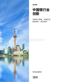 中国银行业创新：采取四大策略，重新思考，快速响应，斩获成功.pdf