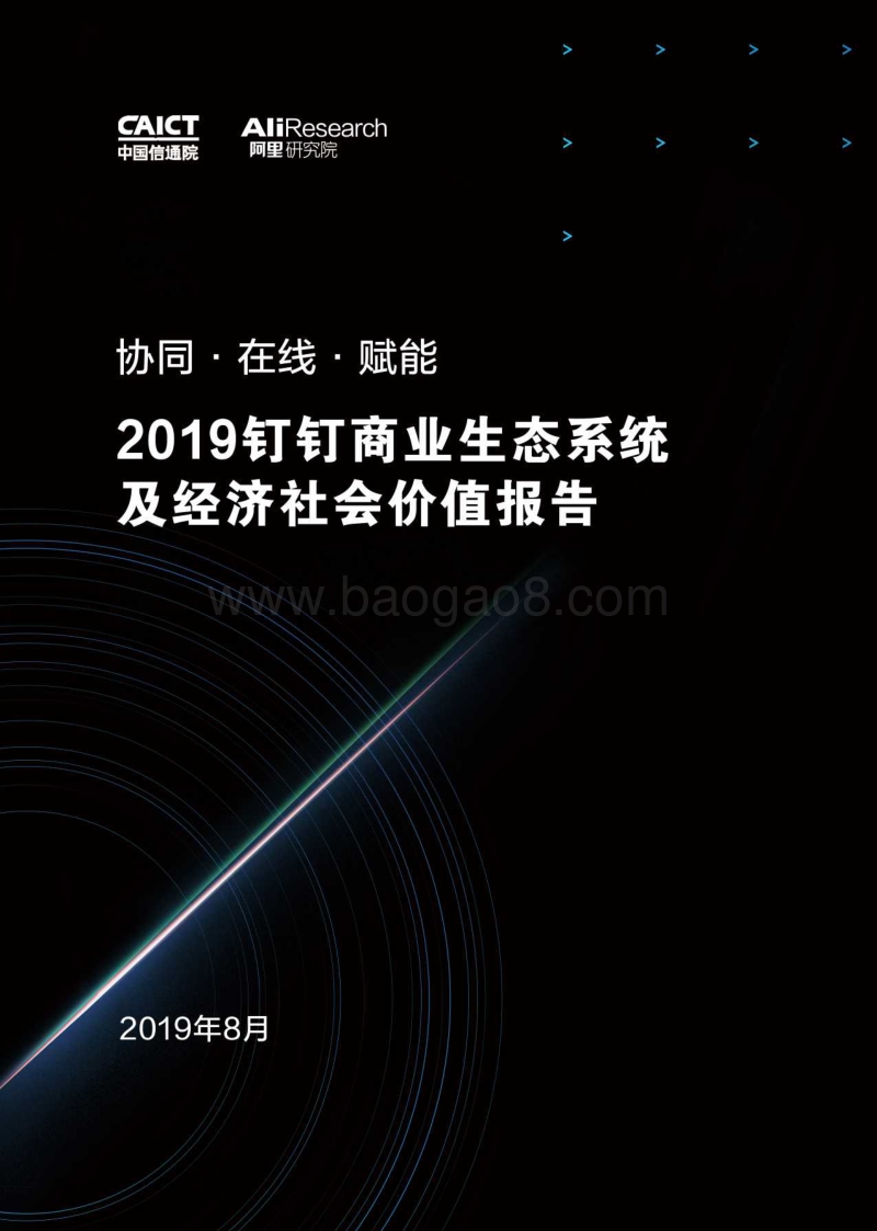 2019钉钉商业生态系统及经济社会价值报告.pdf_第1页
