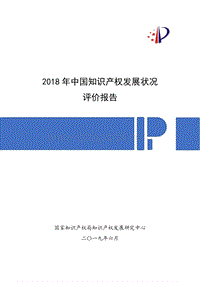 2018年中国知识产权发展状况评价报告（国家知识产权局知识产权发展研究中心）.pdf