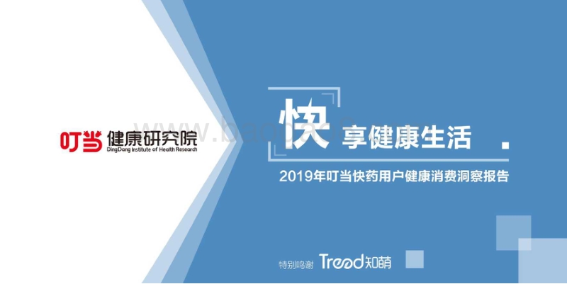 2019年叮当快药用户健康消费洞察报告.pdf_第1页
