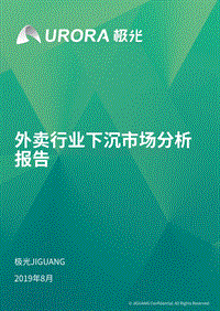 外卖行业下沉市场分析报告.pdf