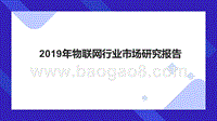 2019年物联网行业市场研究报告.pptx