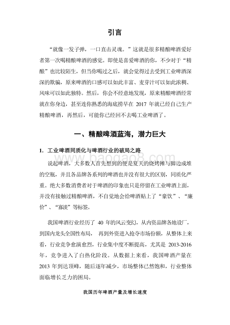 2020年精酿啤酒行业发展前景研究报告.docx_第3页