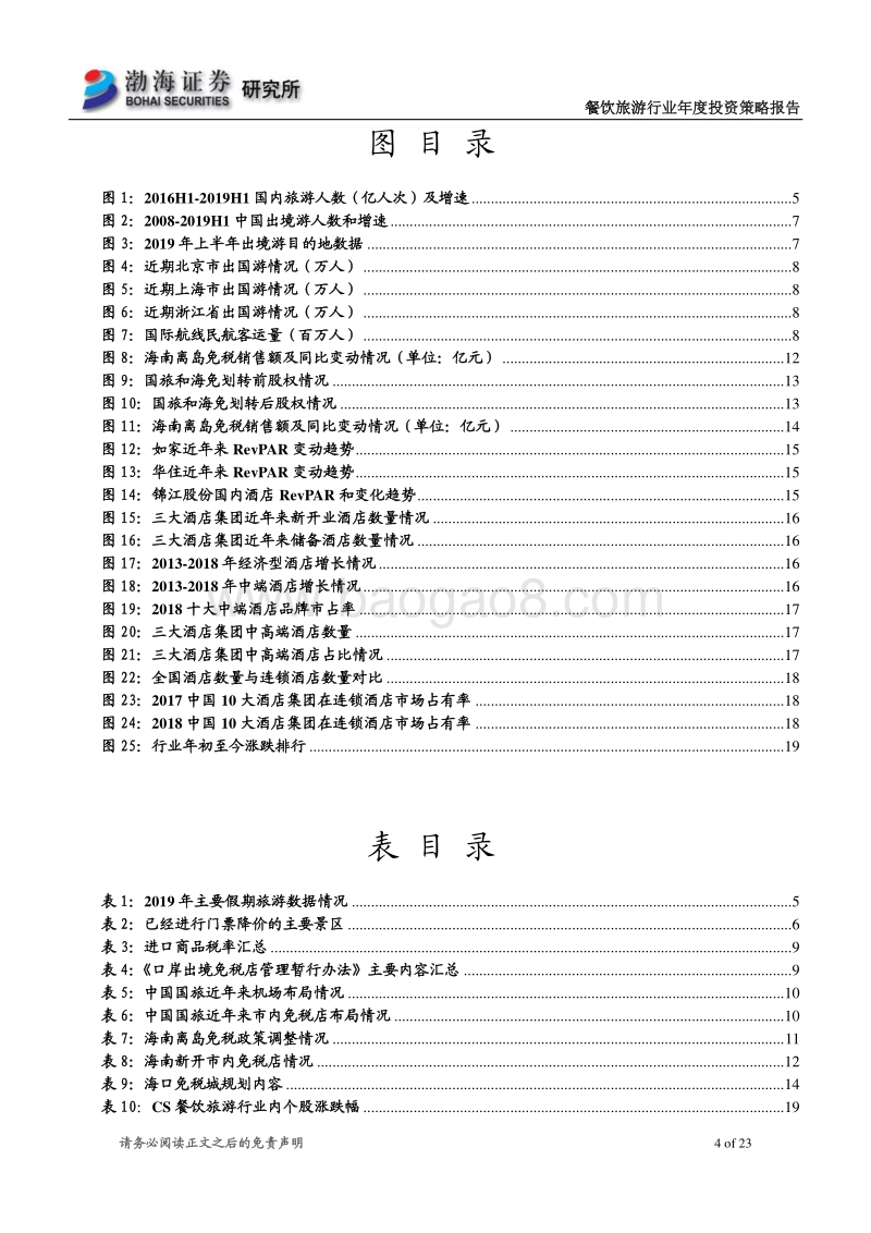 餐饮旅游行业2020年投资策略报告：关注低估值业绩拐点，坚守绩优行业龙头.pdf_第4页