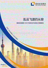 2020年度玉米与深加工策略报告：乱云飞渡仍从容.pdf