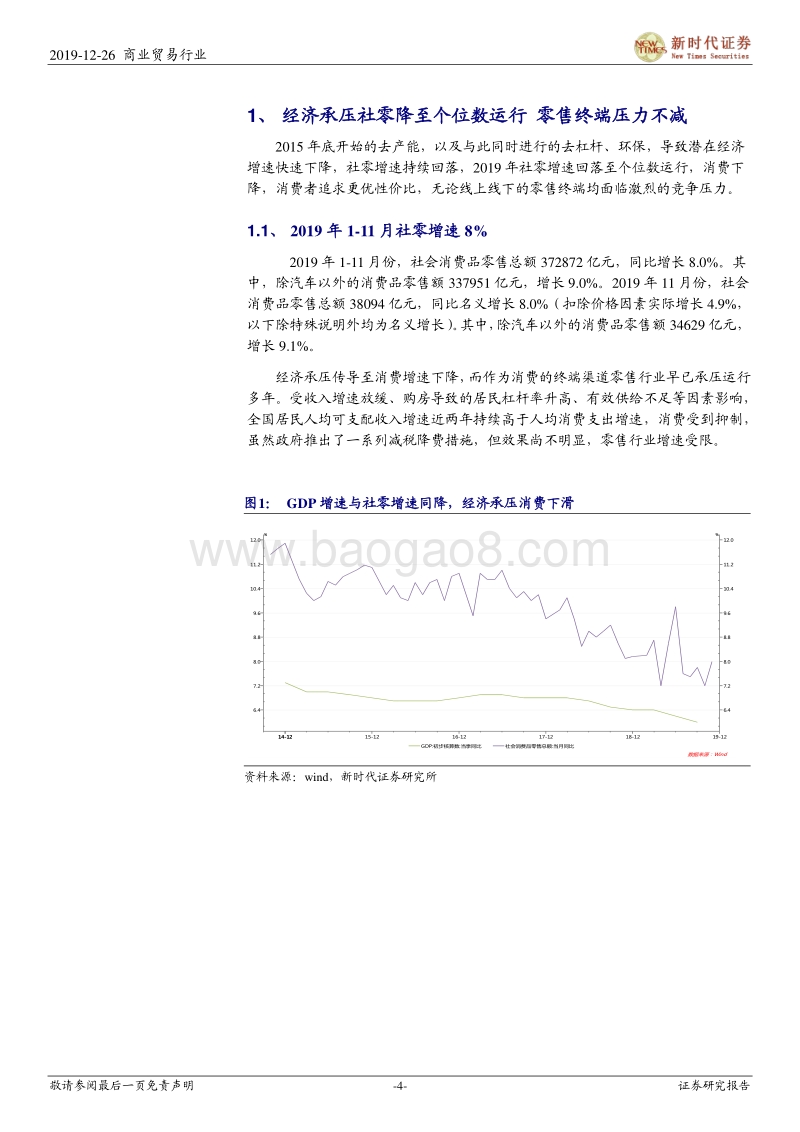 2020年商贸零售行业投资策略：城镇化继续推进零售终端下沉，双线互融寻求零售新变革.pdf_第4页