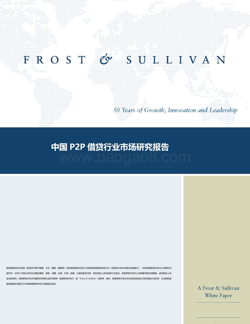 中国P2P借贷行业市场研究报告.pdf_第1页