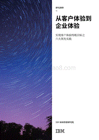 IBM商业价值研究院：从客户体验到企业体验-实现客户体验终极目标之六大领先实践.pdf
