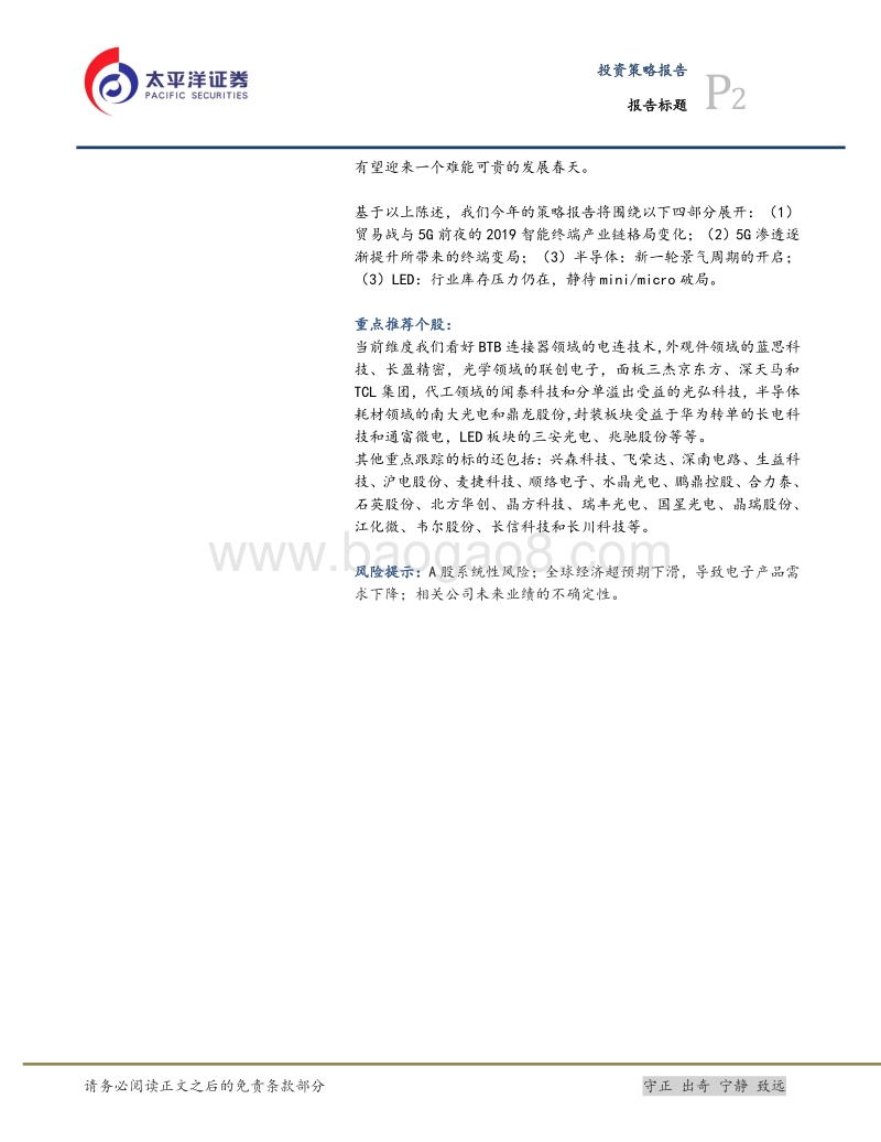 2020年电子策略：黎明前夜，拂晓辉光.pdf_第2页
