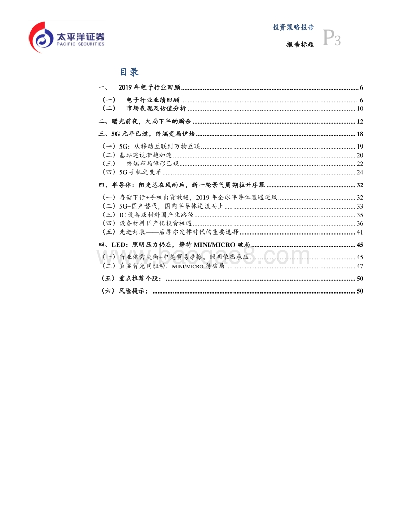 2020年电子策略：黎明前夜，拂晓辉光.pdf_第3页