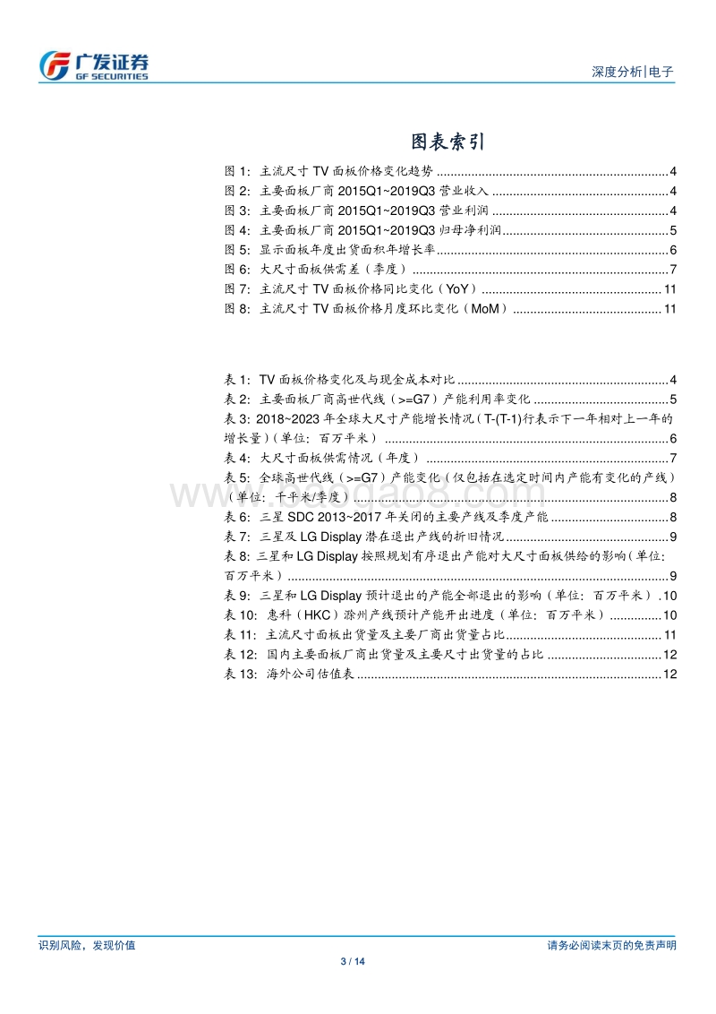 电子行业深度分析：大尺寸面板有望迎来涨价，国内面板龙头深度受益.pdf_第3页