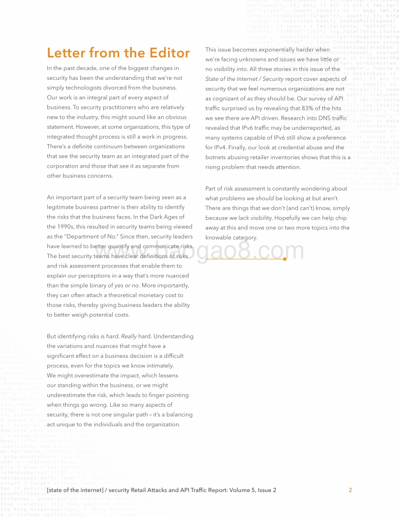 互联网现状安全性：零售业面临的攻击与API流量（英文版）.pdf_第2页