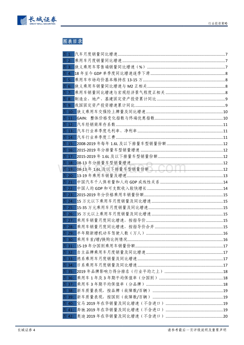 汽车行业2020年度投资策略：乘用车板块处于周期底部，积极布局乘用车产业链优质标的.pdf_第4页