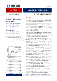 电子行业2020年度策略报告：5G趋势延续，把握核心主线.pdf