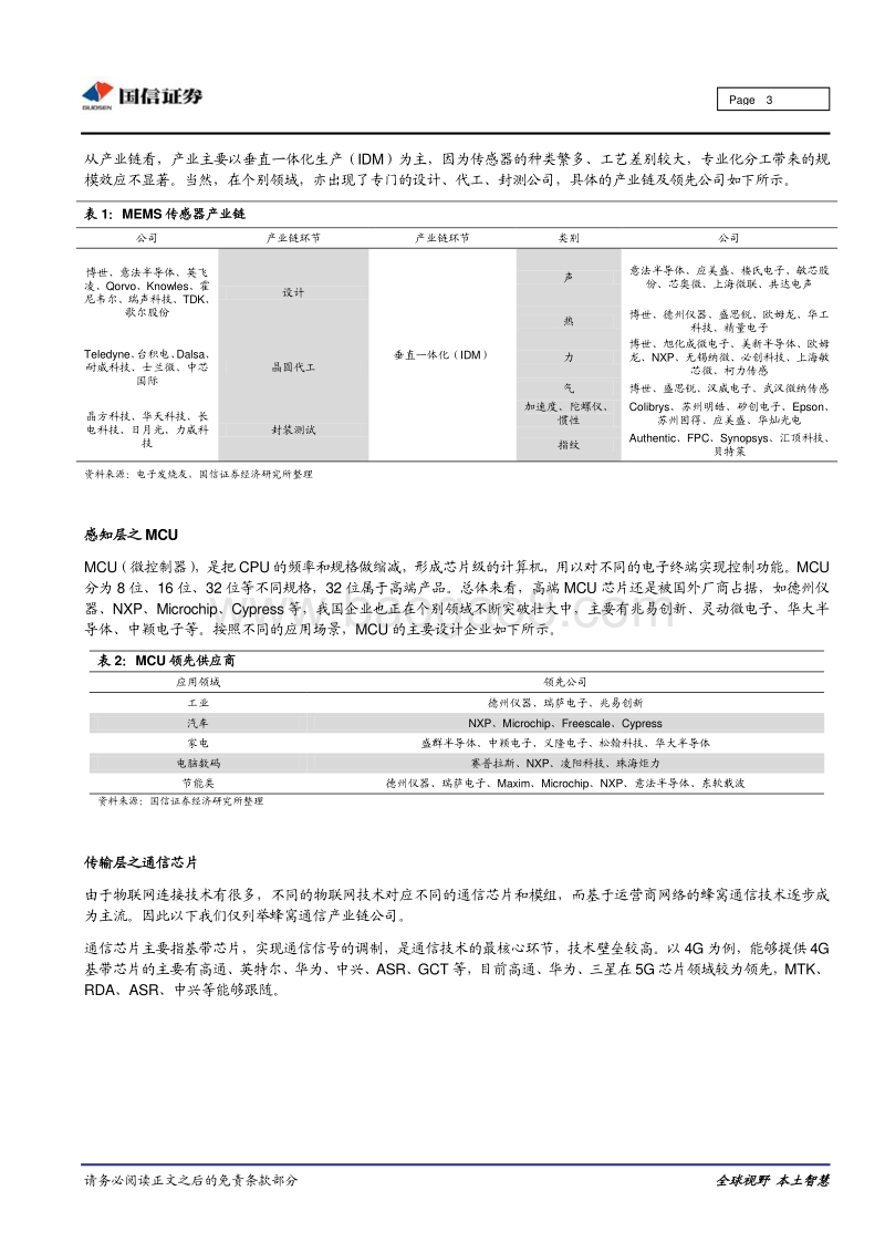 物联网行业专题：物联网产业链投资机会梳理.pdf_第3页