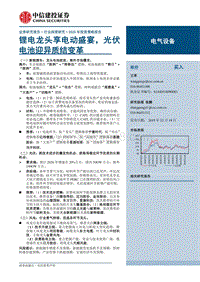电气设备行业2020年投资策略报告：锂电龙头享电动盛宴，光伏电池迎异质结变革.pdf