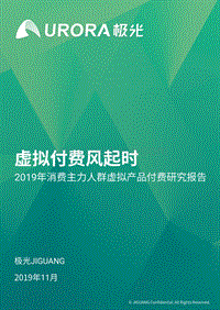 2019年消费主力人群虚拟产品付费研究报告.pdf