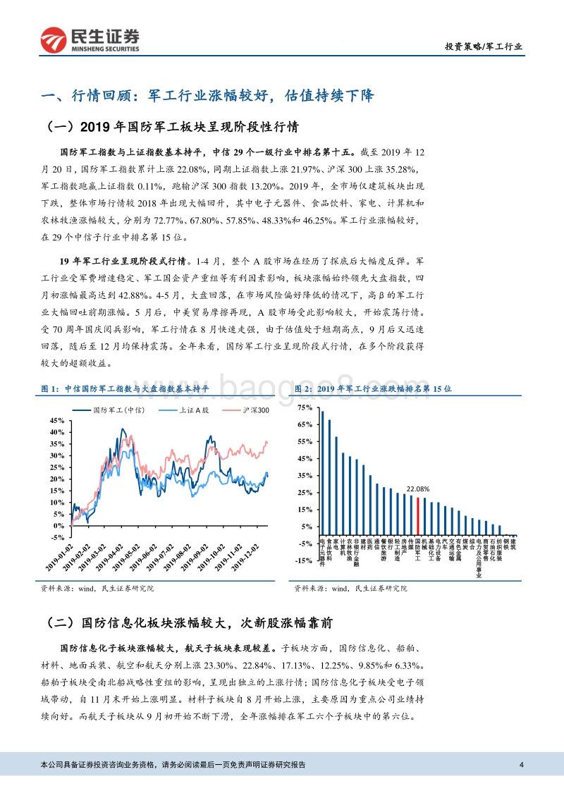 国防军工2020年度策略报告：基本面向好兑现成长逻辑，关注景气上行细分领域.pdf_第4页