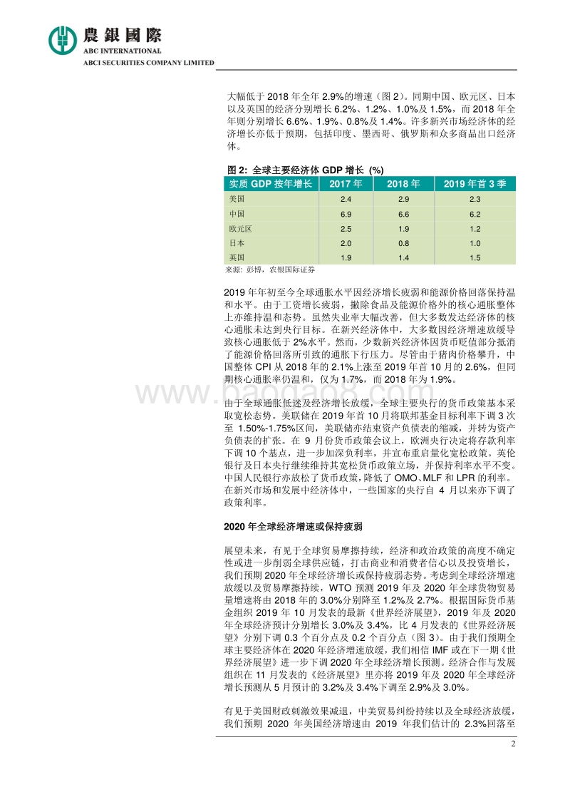 2020年全球经济展望.pdf_第2页