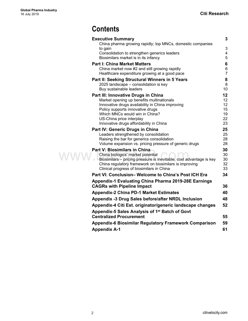 花旗，201907中国医药市场概览PharmaMktatReflectionPoint(10).pdf_第2页