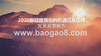 2020新冠疫情后的机遇以及品牌发展前景报告.pptx