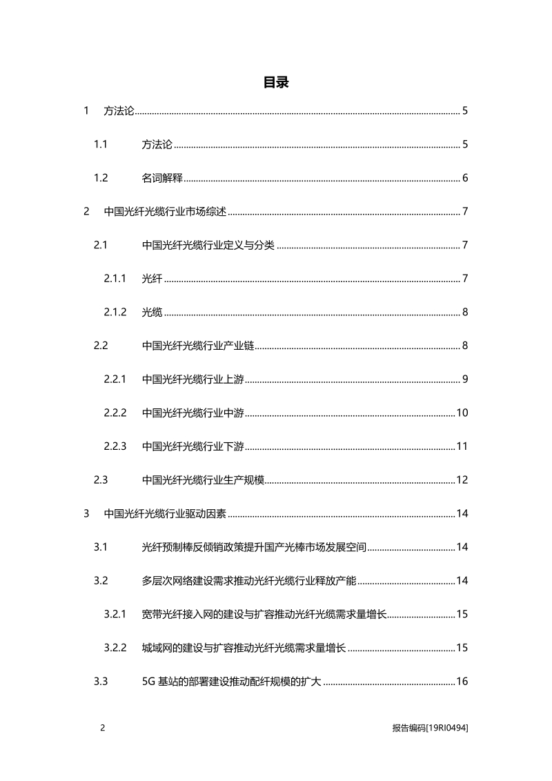 2019年中国光纤光缆行业研究报告.pdf_第2页