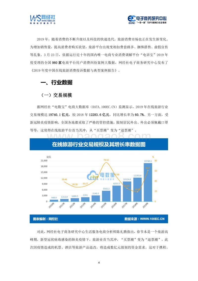 2019年度中国在线旅游消费投诉数据与典型案例报告.pdf_第4页
